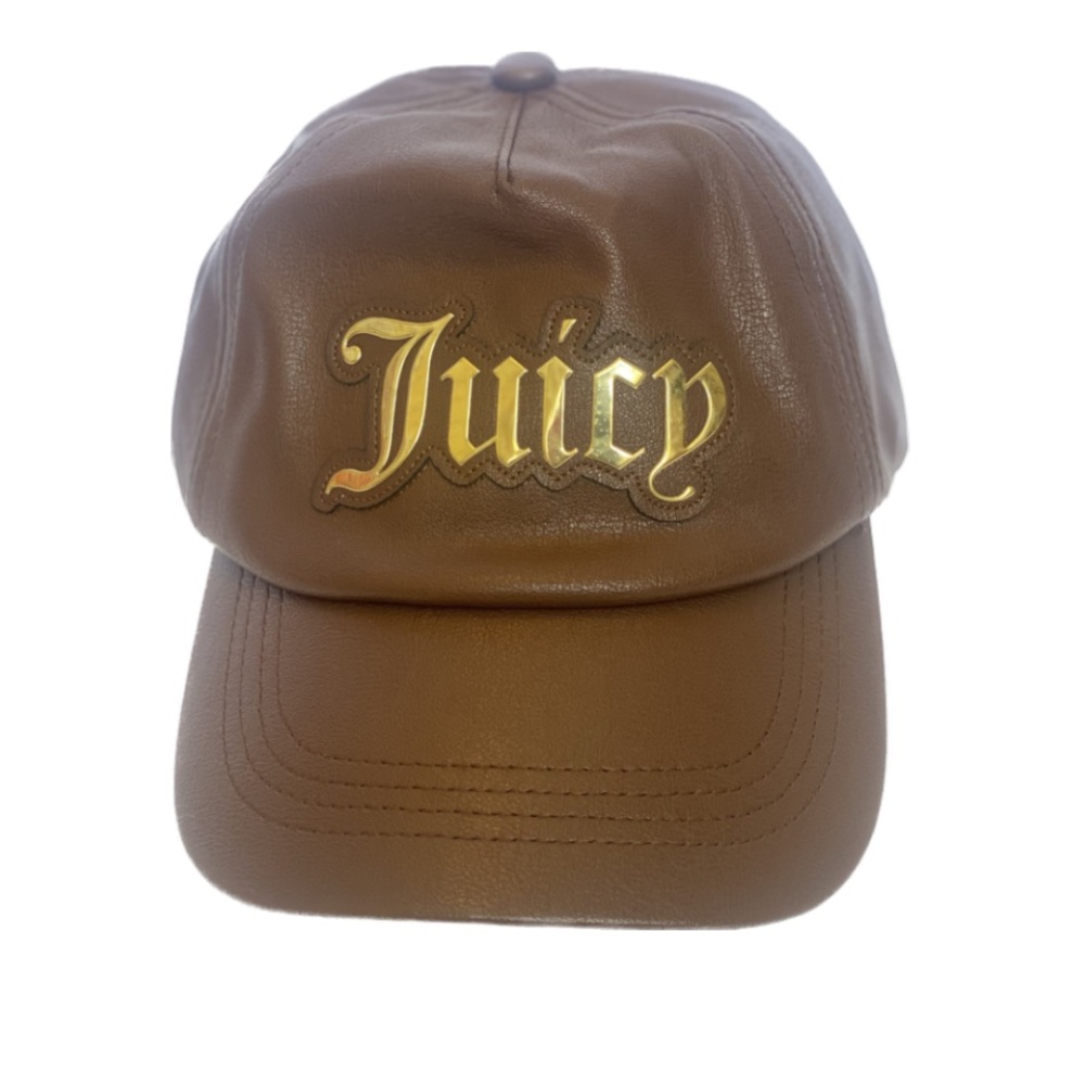Juicy Couture Faux Leather Baseball Hat - New With Tag